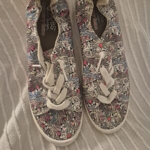 Skechers WOMENS Multicolor Cartoon Canvas Sneakers